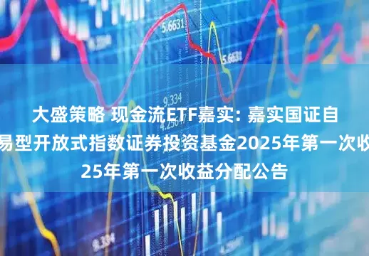 大盛策略 现金流ETF嘉实: 嘉实国证自由现金流交易型开放式指数证券投资基金2025年第一次收益分配公告